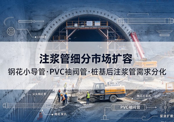 长垣注浆管细分市场扩容，隧道钢花小导管、PVC 袖阀管、桩基后注浆管需求分化